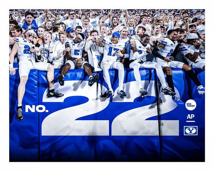 BYU enters national rankings at No. 22 - BYU Athletics - Official ...