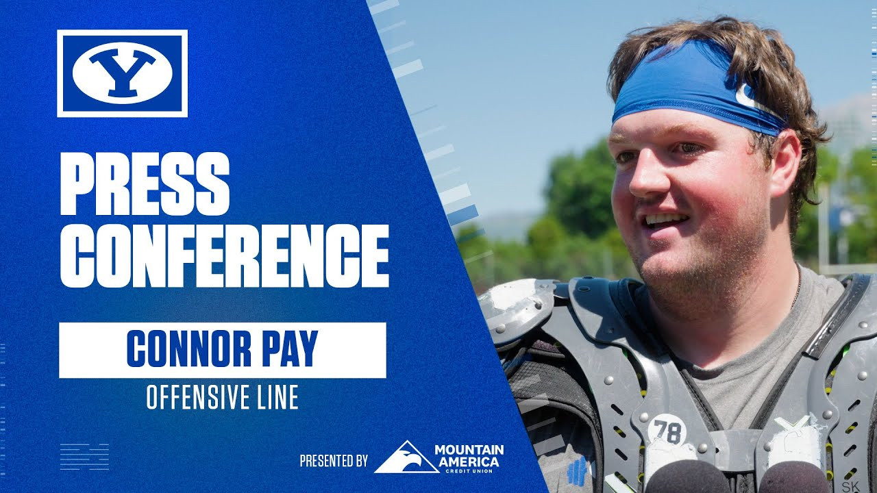 Connor Pay Talks With The Media - BYU Athletics - Official Athletics ...