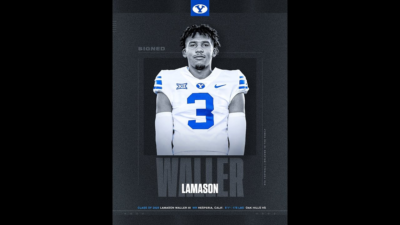 Lamason Waller BYU Football National Signing Day 2025 BYU