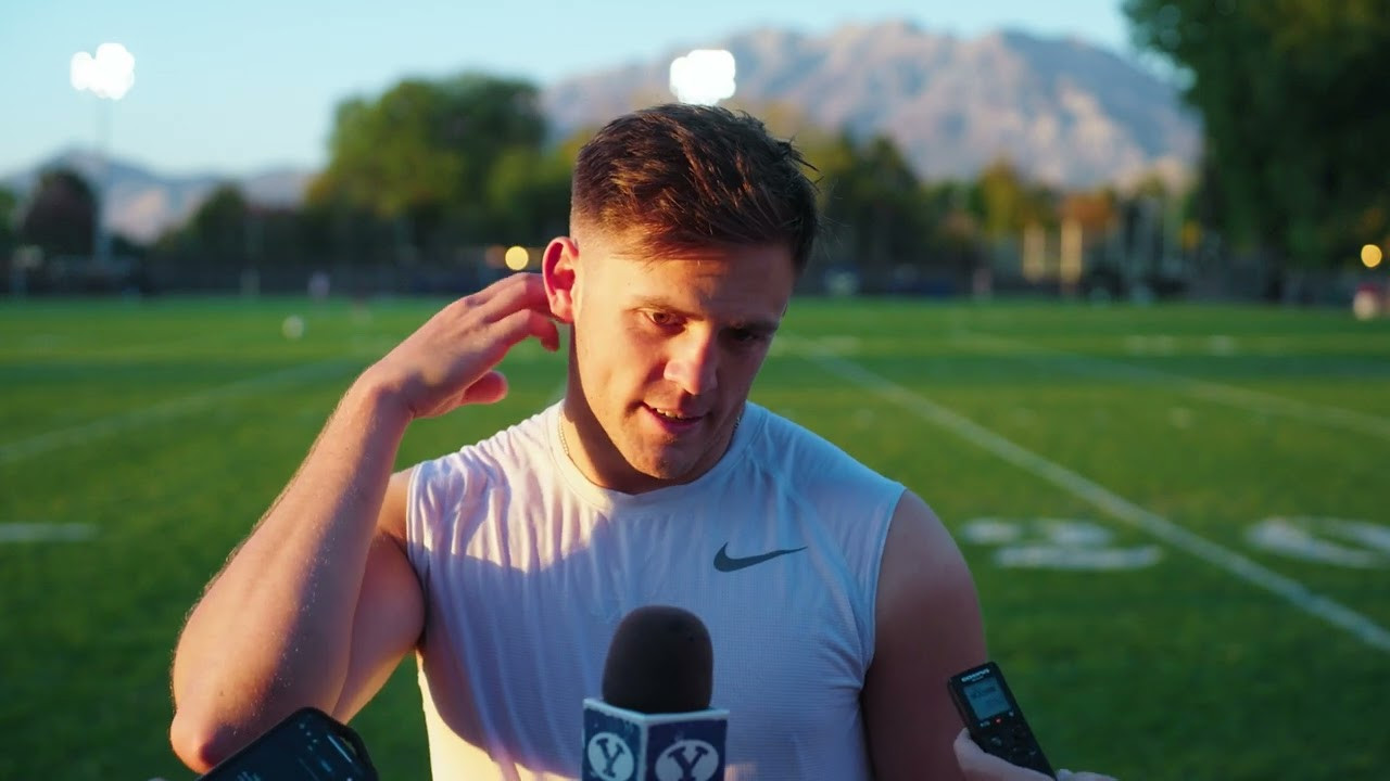 Jake Retzlaff BYU Football Media Availability Oklahoma State