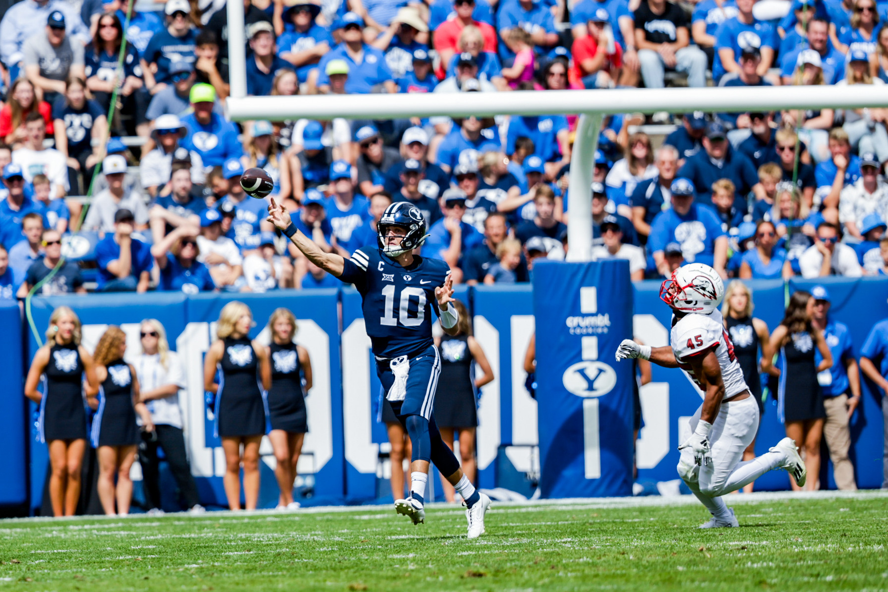 Kedon Slovis Scores Five TDs, Leads BYU To Win Over SUU