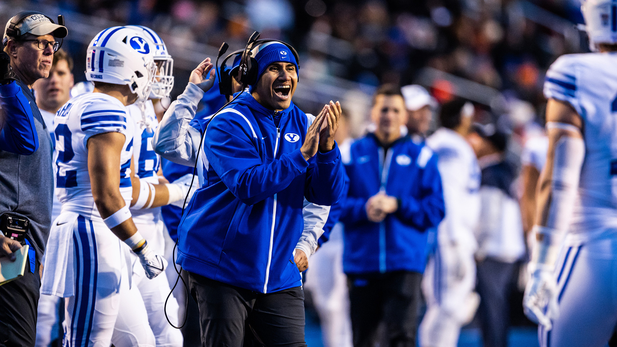 2023 Fall Camp: Practice 7: Coach Sione Po'uha and Defensive Tackles  Preview - BYU Athletics - Official Athletics Website - BYU Cougars