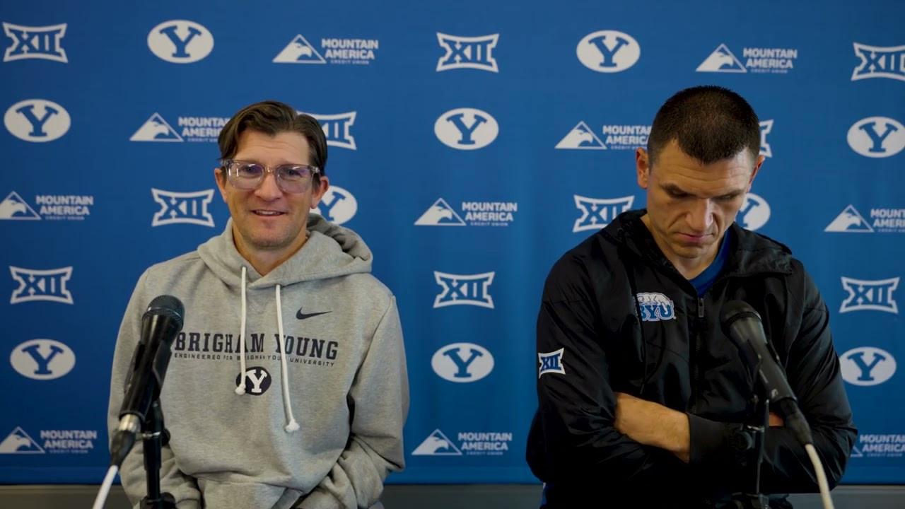 Aaron Roderick and Kelly Poppinga | BYU Football | Media Availability ...
