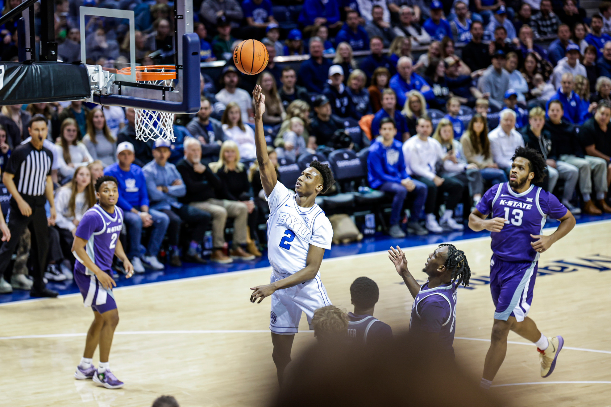 No. 21 BYU does enough down the stretch to defeat Kansas State, 72-66 ...