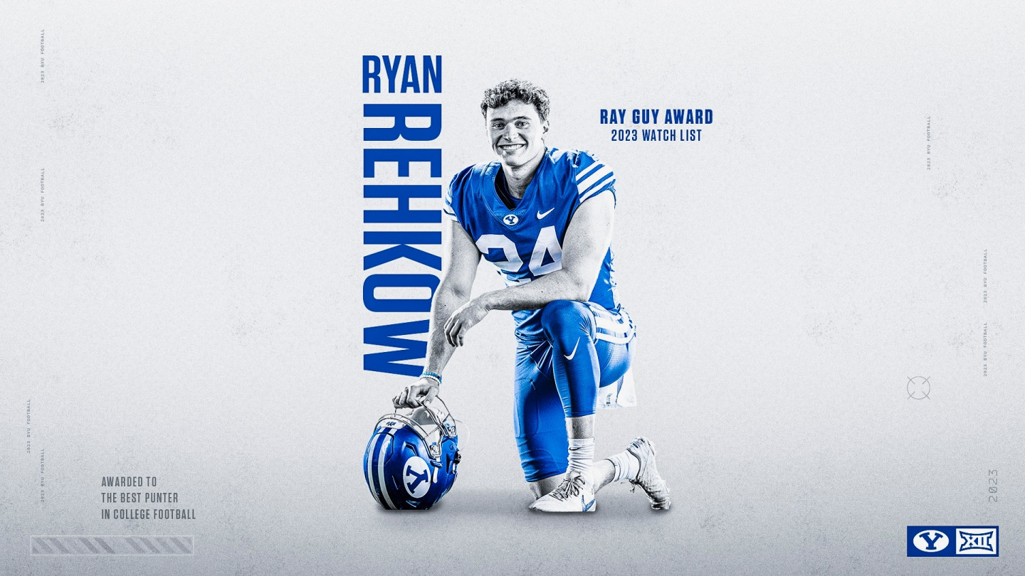 Rehkow named Ray Guy Award Punter of the Week - BYU Athletics - Official  Athletics Website - BYU Cougars