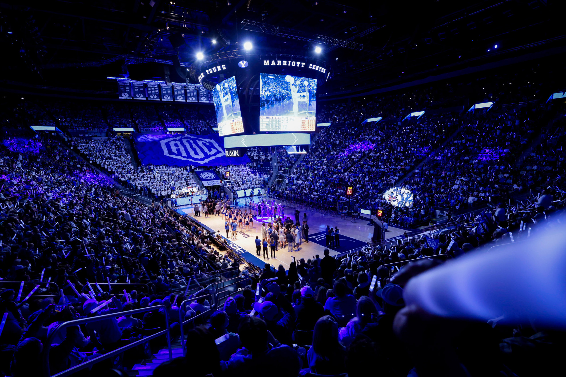 marriott.jpg The Marriott Center in BYU's 85-71 win over Oklahoma State on March 9, 2024.