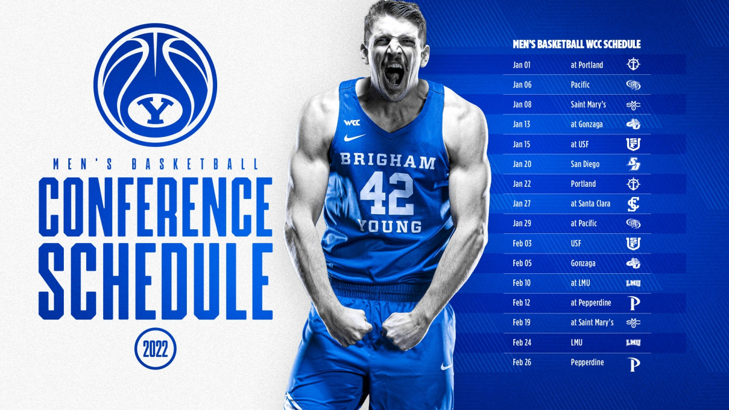 WCC releases 202122 men's basketball schedule BYU Athletics