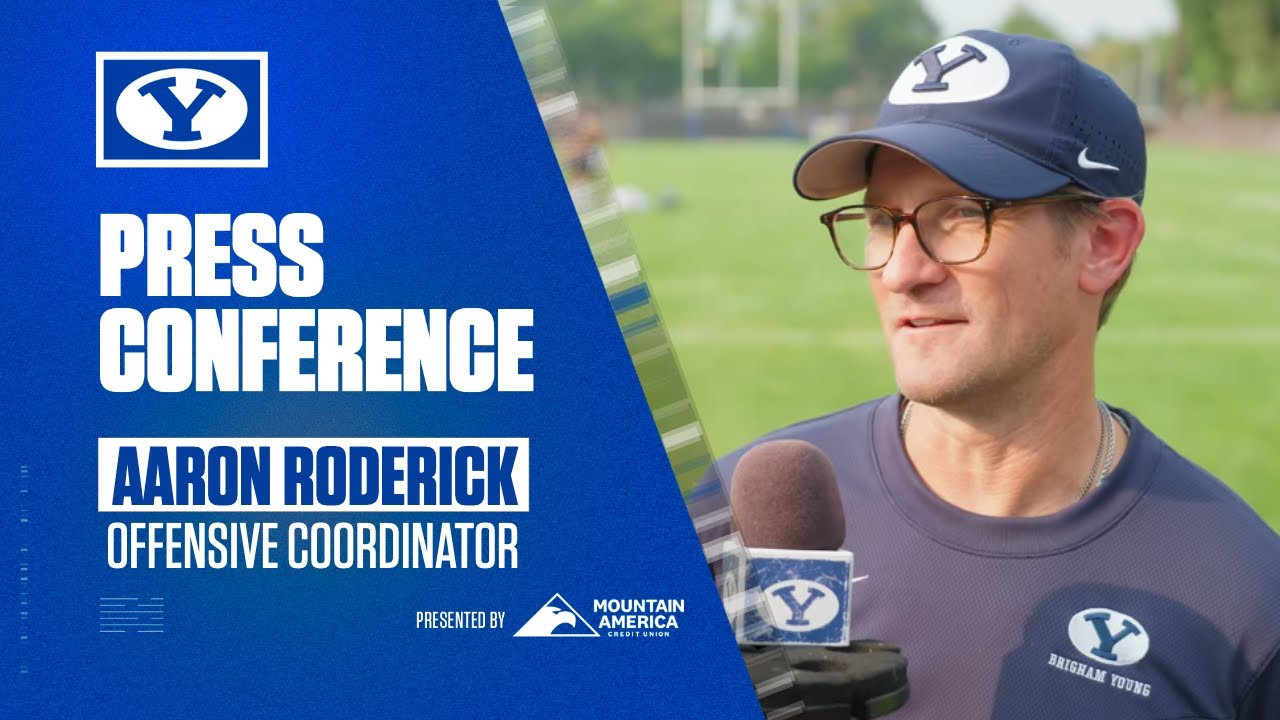 Aaron Roderick | BYU Football | Media Availability | Wyoming ...