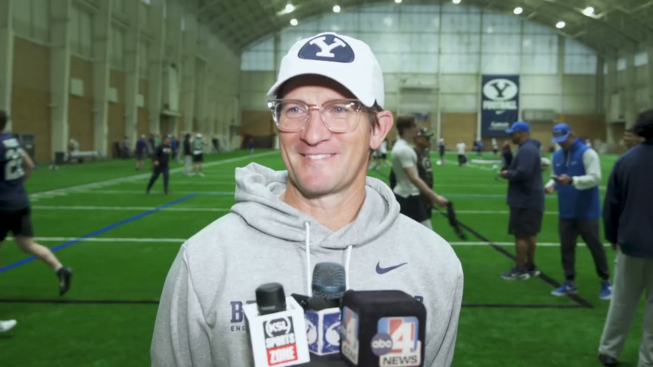 Aaron Roderick | BYU Football | Media Availability | Spring Practice ...