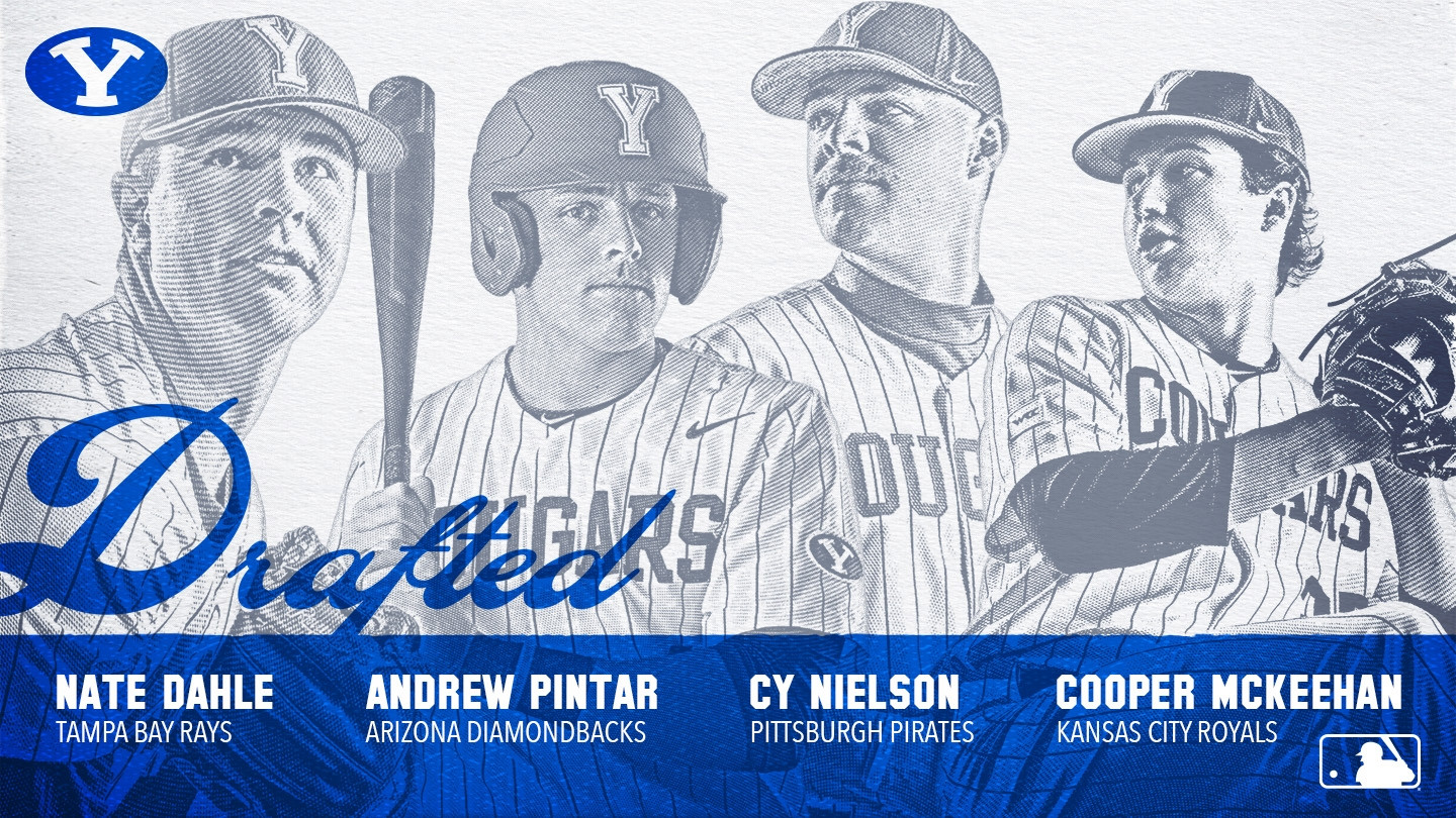 Four Cougars selected in MLB Draft; ties highest 20-round total in BYU history