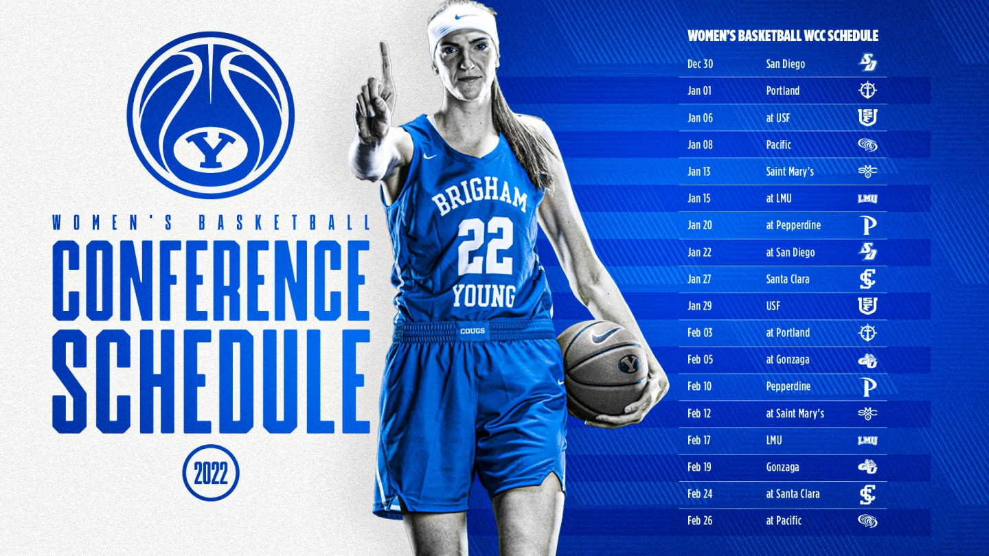 WCC Releases 2021-22 Womens Basketball Conference Schedule - BYU Athletics - Official Athletics Website