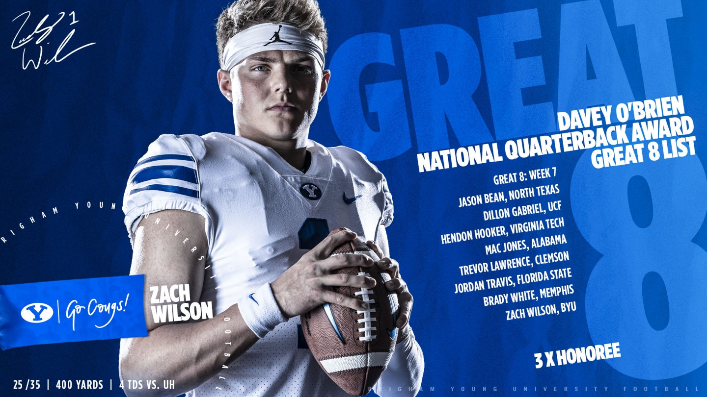 Zach Wilson - Football 2020 - BYU Athletics - Official Athletics Website -  BYU Cougars