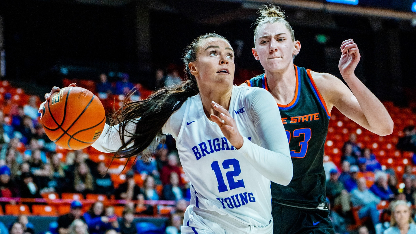 Gustin powers BYU to 76-67 win on the road at Boise State - BYU ...