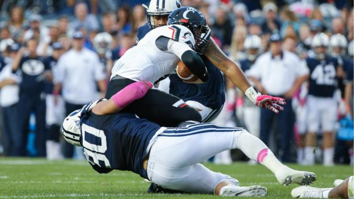 The NFL crucial catch phrase is seen on a Patriots t-shirt before