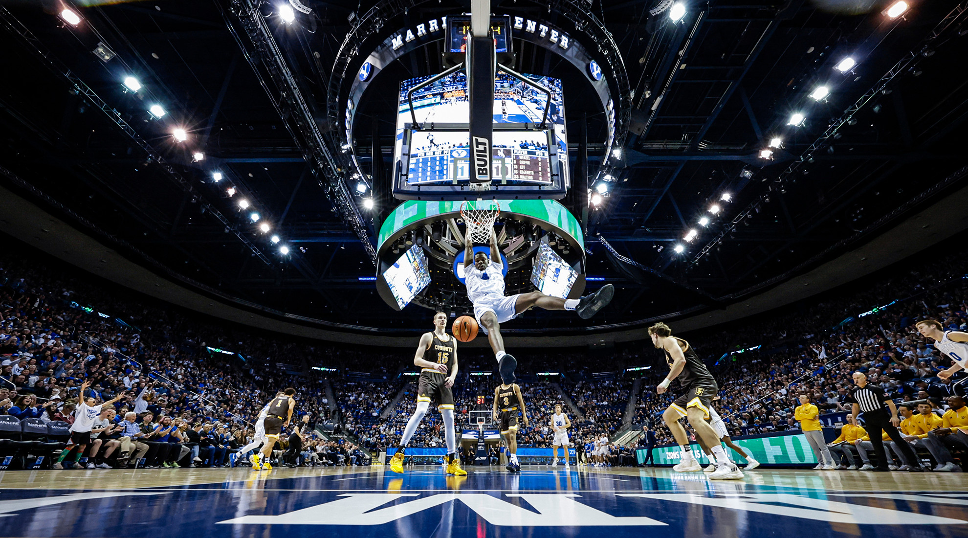 Atiki, Khalifa and Knell wow sellout crowd in 94-68 win over Wyoming - BYU  Athletics - Official Athletics Website - BYU Cougars