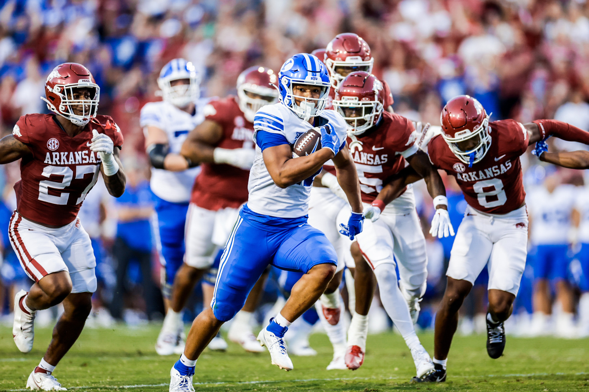 BYU falls to Arkansas 52-35 - BYU Athletics - Official Athletics