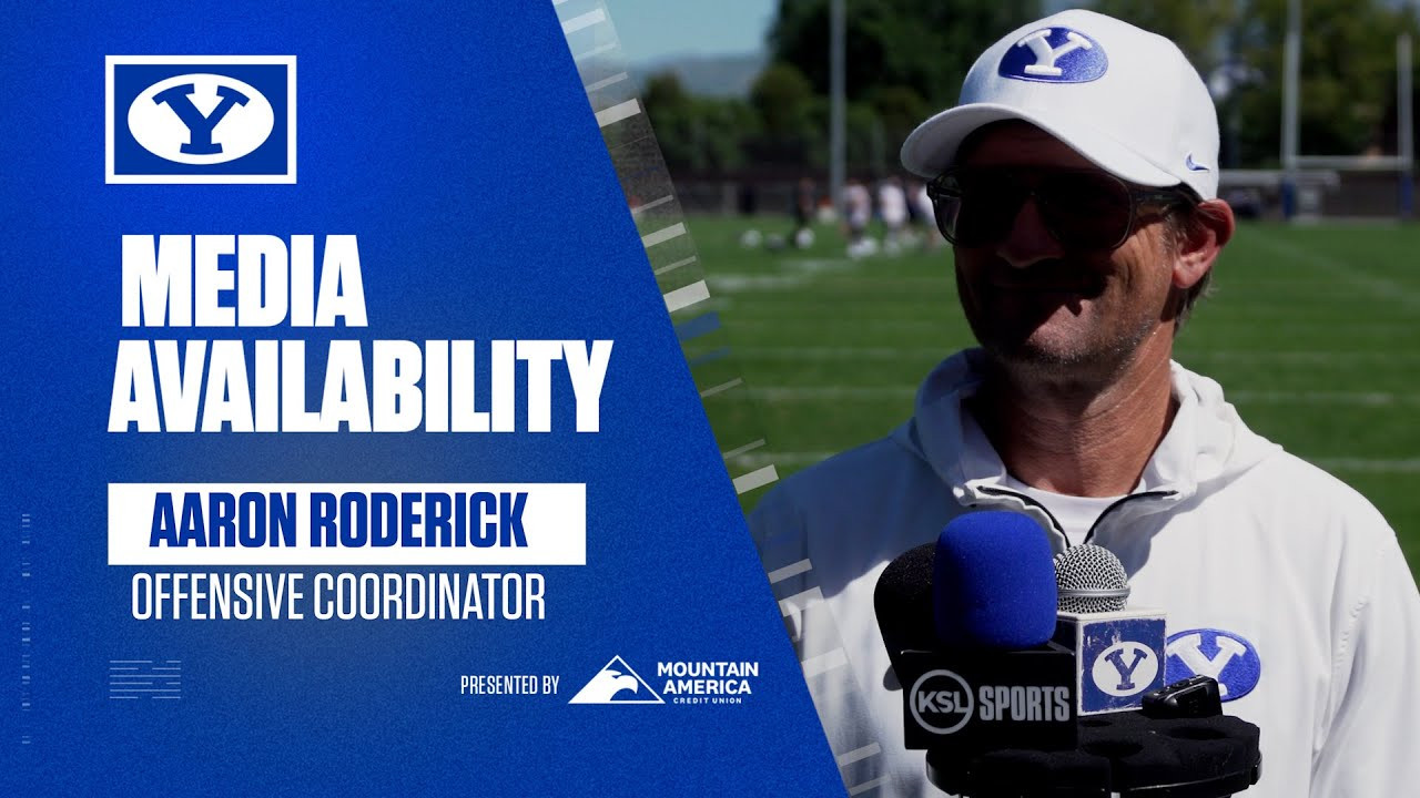 August Roderick Aaron Roderick | BYU Football | Media Availability | Fall Camp | August ...