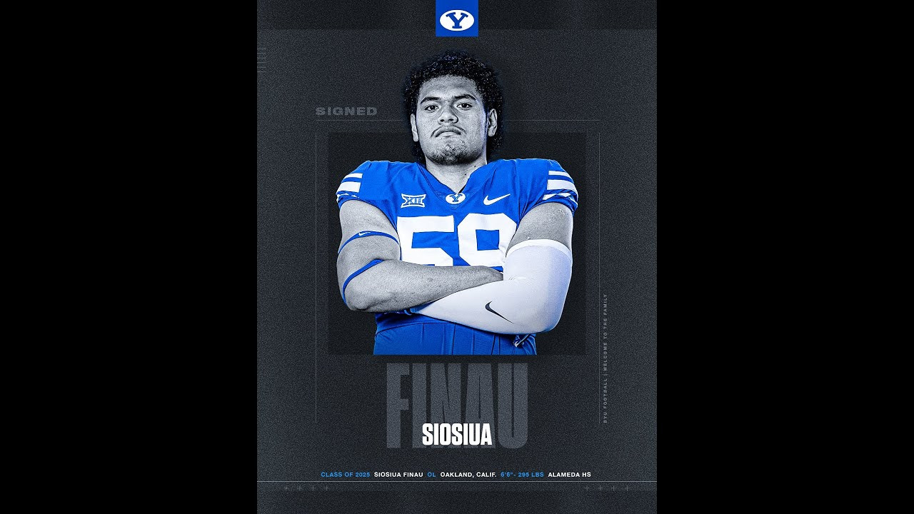Siosiua Finau BYU Football National Signing Day 2025 BYU