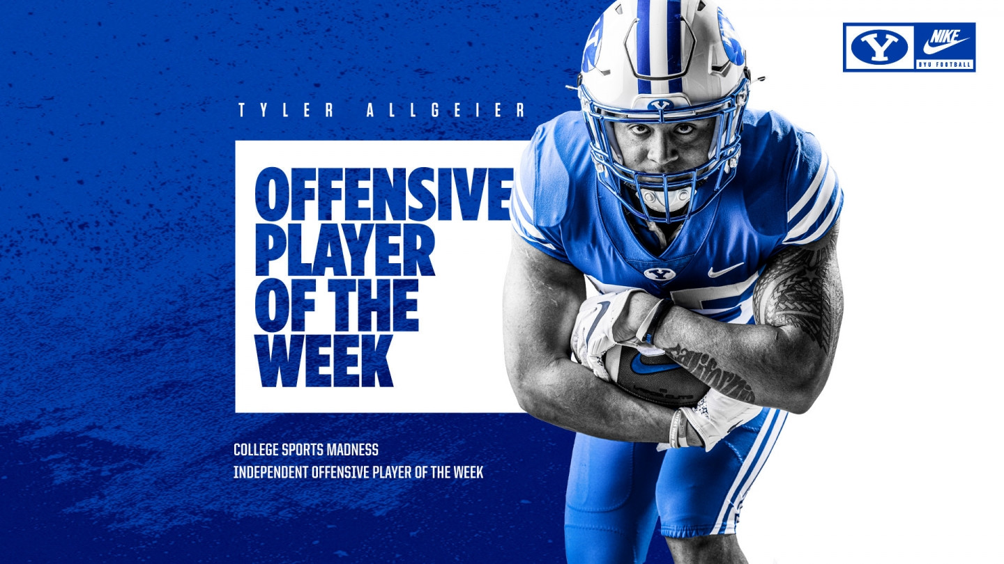 Tyler Allgeier, BYU Sophomore RB: NIL U Player of the Week