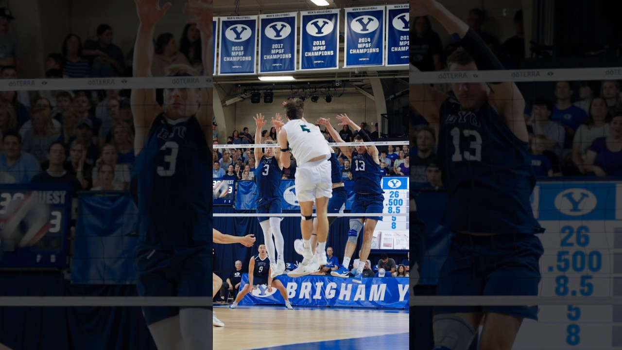 Yball Did y’all see that triple block??? #mensvolleyball #byu #volleyball ...
