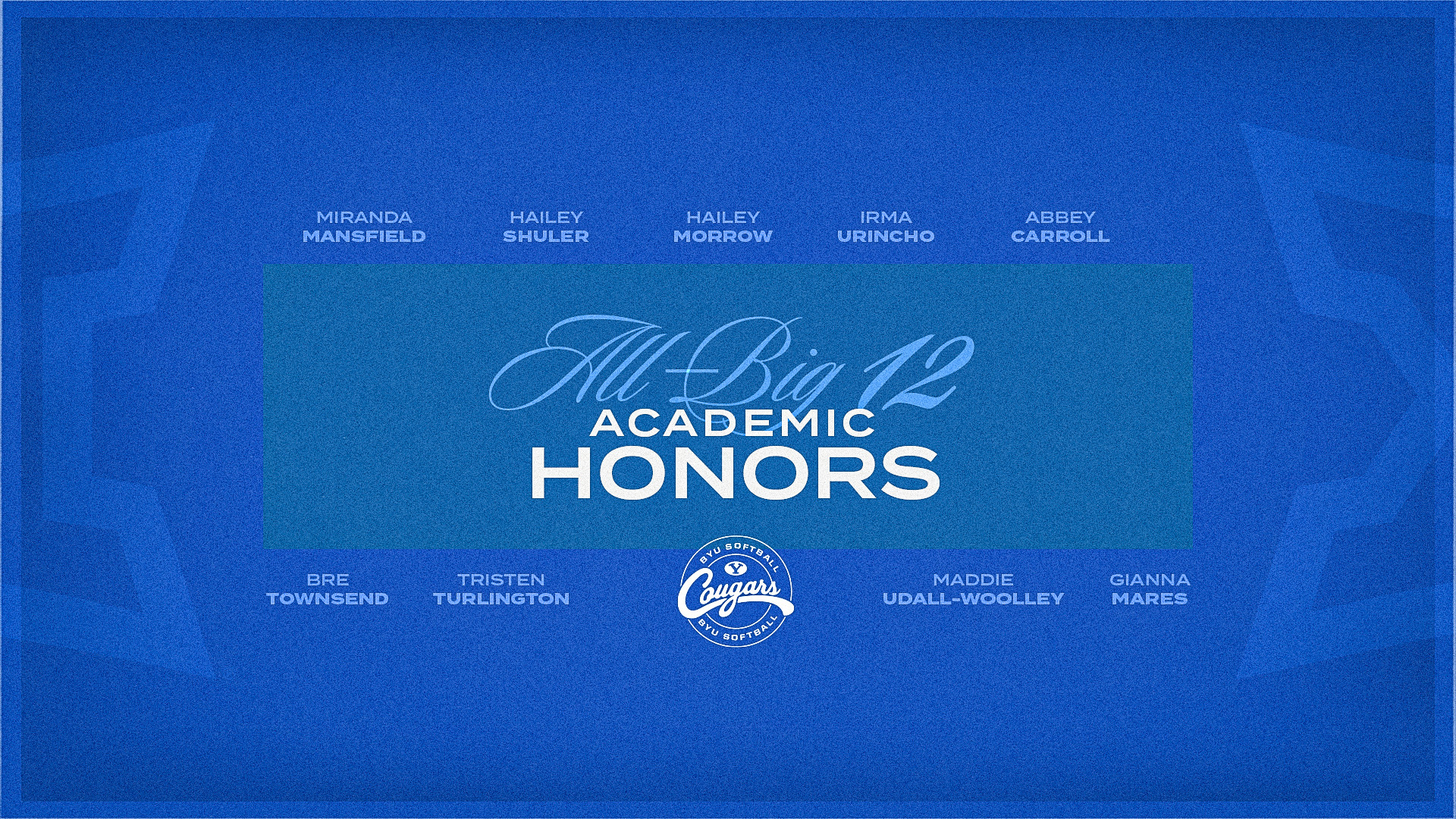 Nine Cougars earn Big 12 academic honors