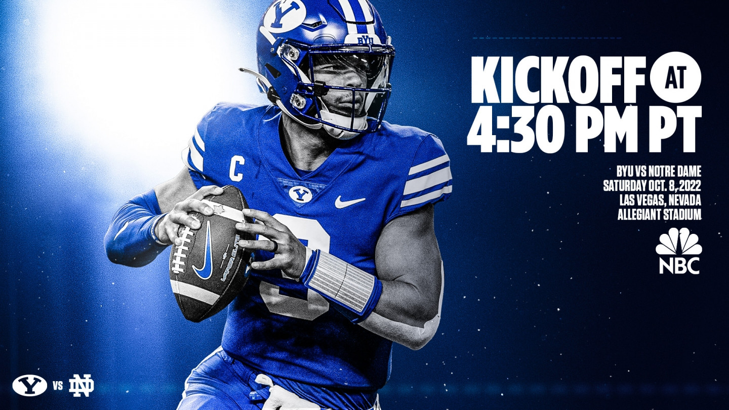 What channel is BYU vs. Notre Dame on today? Time, TV schedule for Las  Vegas game
