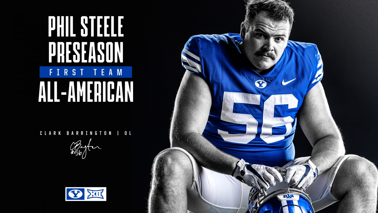 Barrington named Phil Steele Preseason All-American, 15 Cougars on