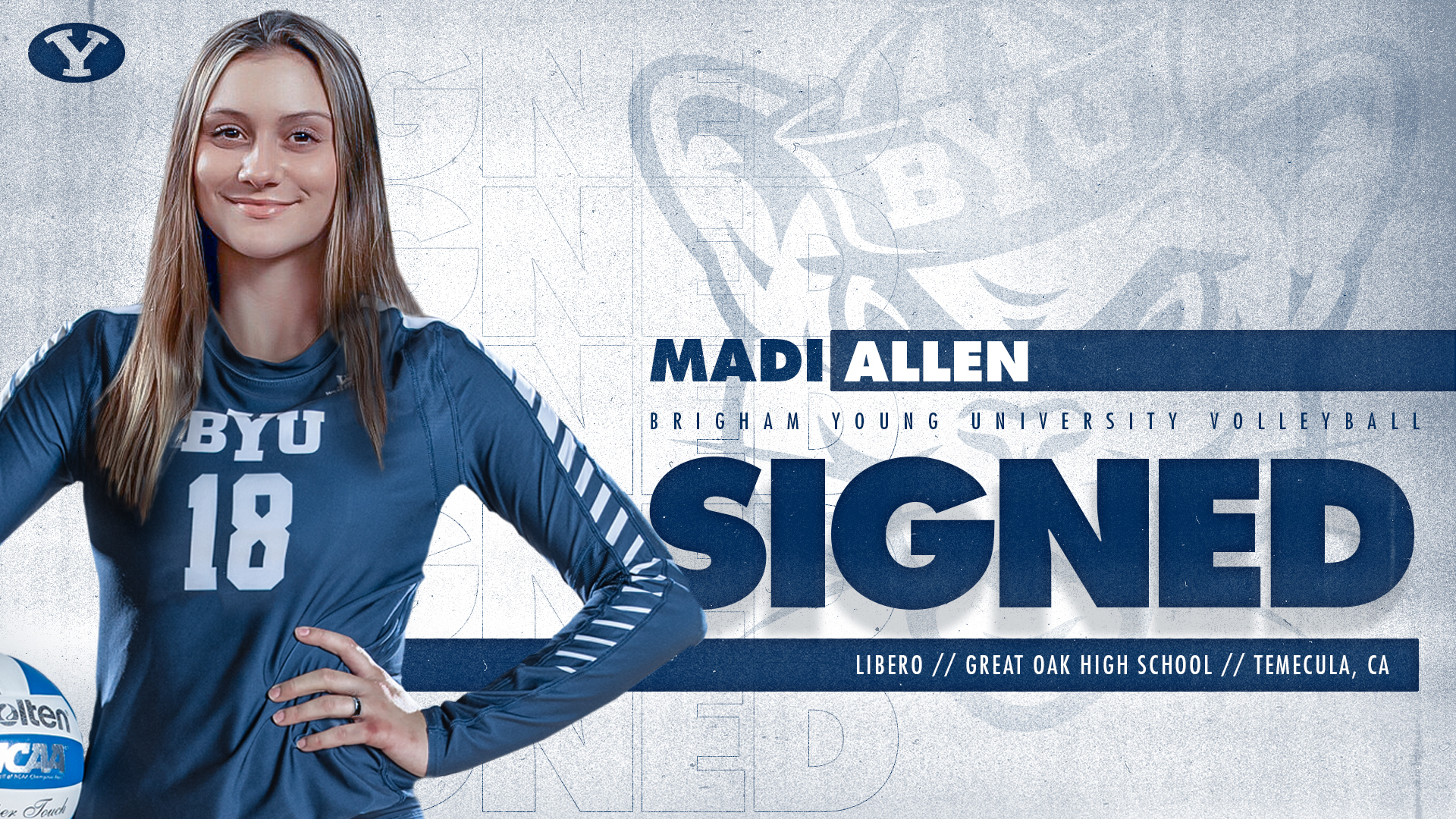 Image of signed volleyball player M. Allen